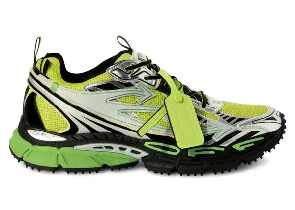 OFF-WHITE Be Right Back Silver Green Fluo