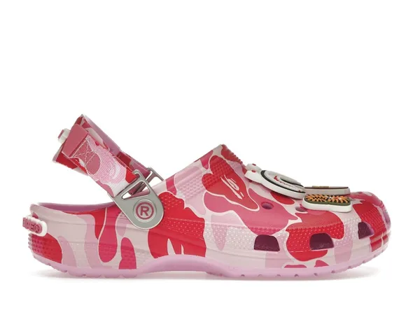 Crocs Classic Clog A Bathing Ape ABC Camo Pink