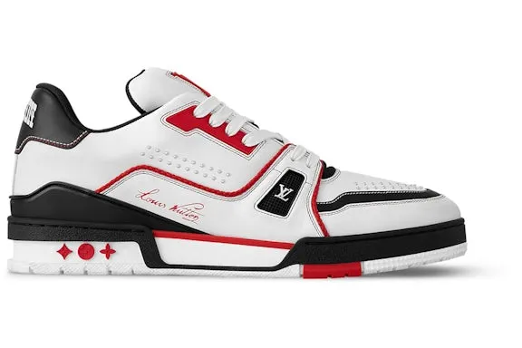 Louis Vuitton LV Trainer White Red Black
