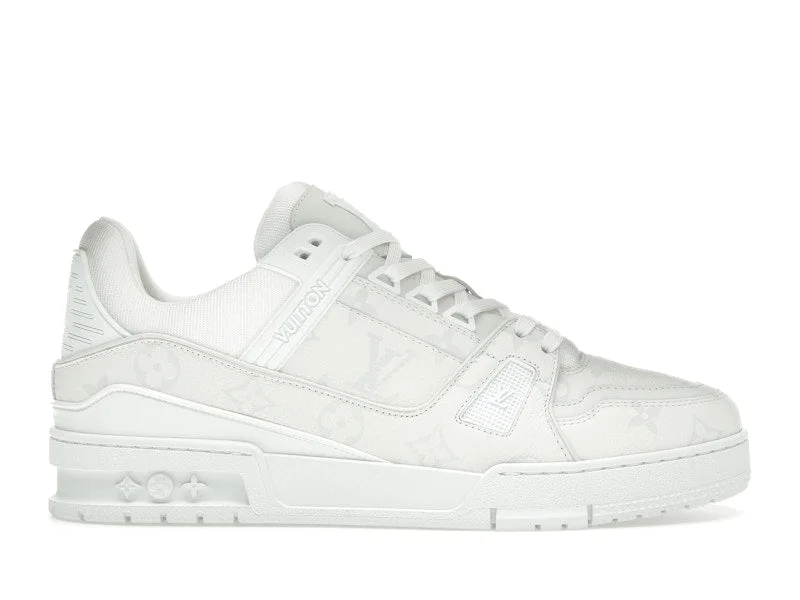 Louis Vuitton White Monochrome Louis Vuitton LV Trainer White/White