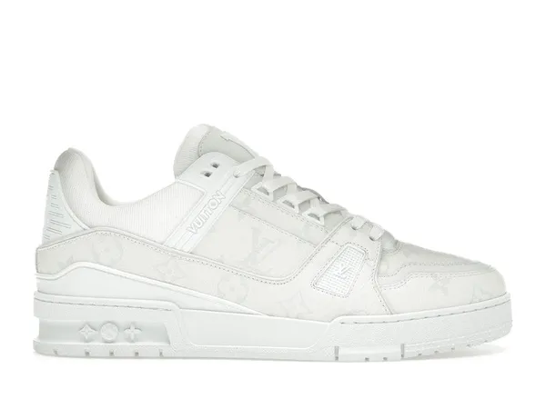 Louis Vuitton White Monochrome Louis Vuitton LV Trainer White/White