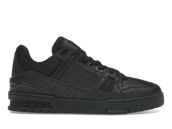 Louis Vuitton Black Monochrome Louis Vuitton LV Trainer Black/Black