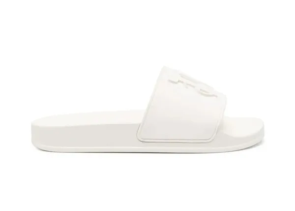 Palm Angels PA Monogram Pool Slides White