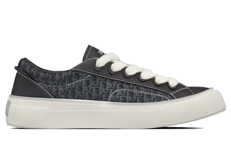 Dior B33 Sneaker Black Smooth Calfskin Oblique Jacquard
