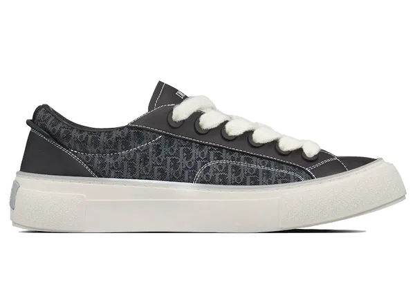 Dior B33 Sneaker Black Smooth Calfskin Oblique Jacquard