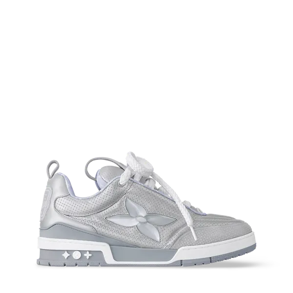 Louis Vuitton LV Skate Silver Metallic and perforated calf leather