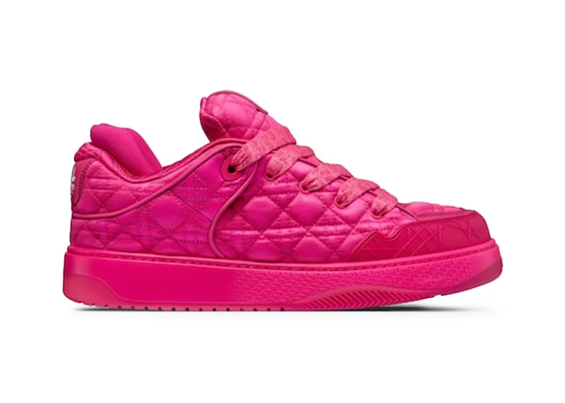 Dior B9S Skater ERL Fuchsia Kumo Cannage Satin