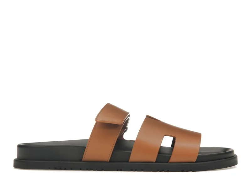 Hermes Chypre Sandal Naturel Black Smooth Calfskin Leather