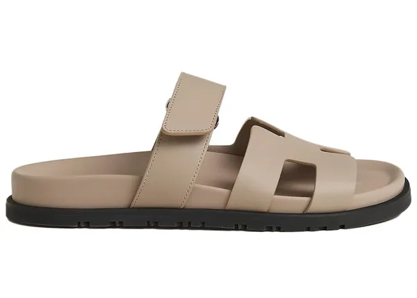 Hermes Chypre Sandal Beige Mastic Calfskin Leather