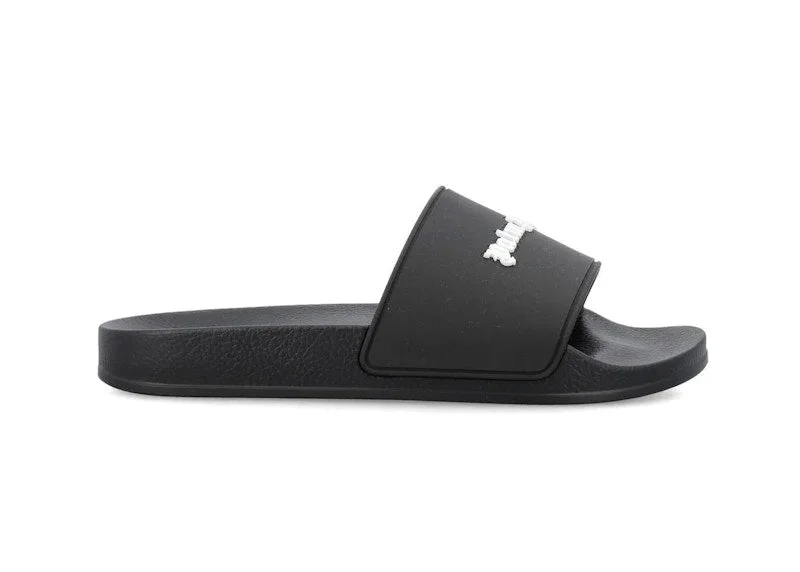Palm Angels Logo Slides Black/White