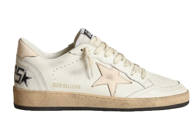 Golden Goose Ball Star LTD White Salmon Pink