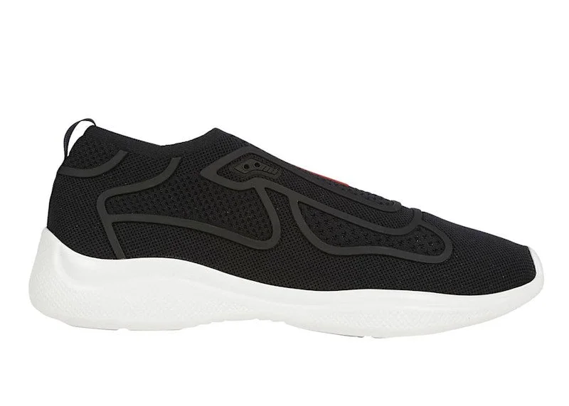 Prada America's Cup Slip On Black White