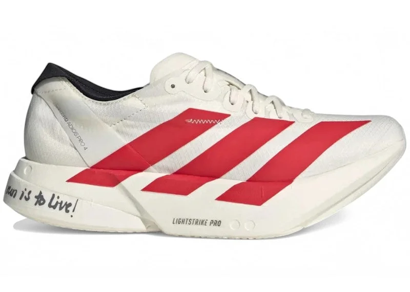 adidas Adizero Adios Pro 4 Off White Better Scarlet