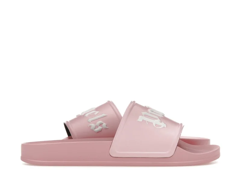 Palm Angels Pool Slides Soft Pink White