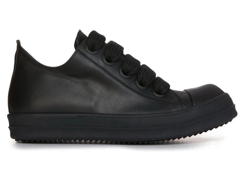 Rick Owens Lido Jumbo Laced Low Black