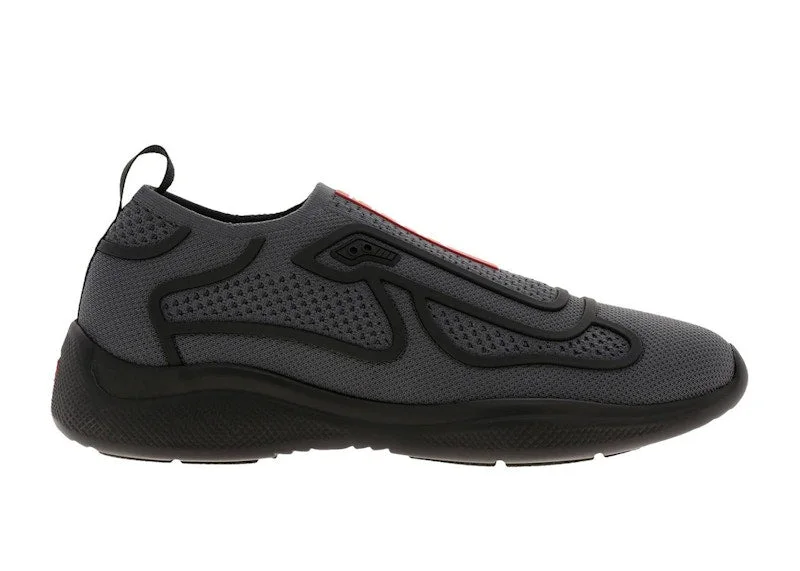 Prada America's Cup Slip On Black Tech Fabric