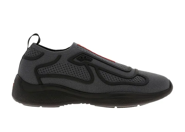 Prada America's Cup Slip On Black Tech Fabric