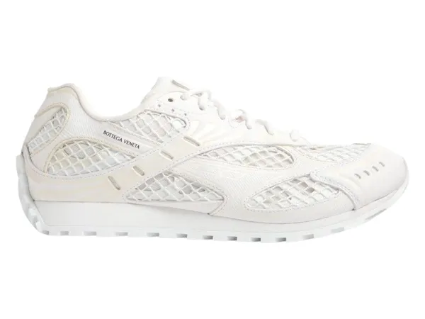 Bottega Veneta Orbit Lace Up White