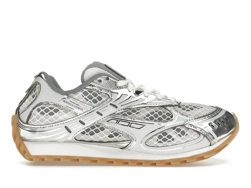Bottega Veneta Orbit Silver White