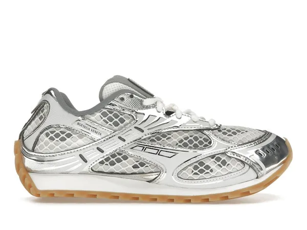 Bottega Veneta Orbit Silver White