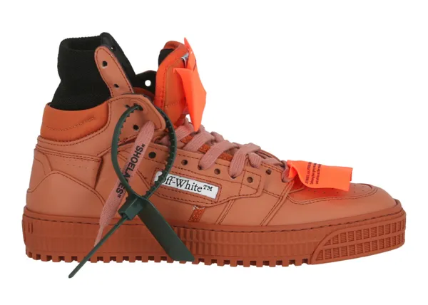 OFF-WHITE Off-Court 3.0 Leather High Top Sneaker Terracotta